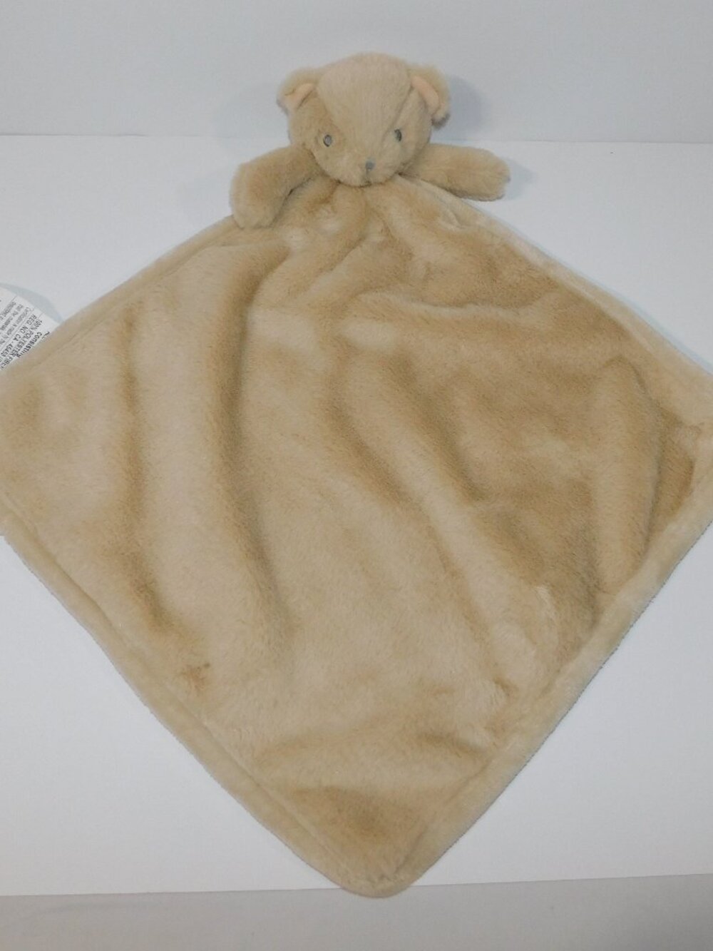 SL Home Fashions Tan Teddy Bear Plush Security blanket baby Lovey nunu Soother